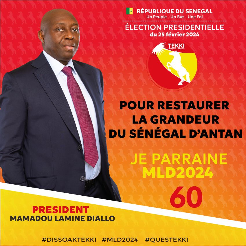 Mamadou Lamine candidat à la Présidentielle 2024